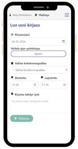 Sovellus mobiililaitteessa